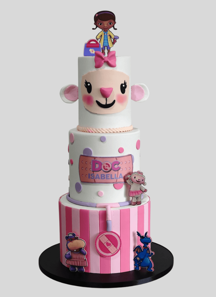 Delicate Doc Mcstuffins Cake