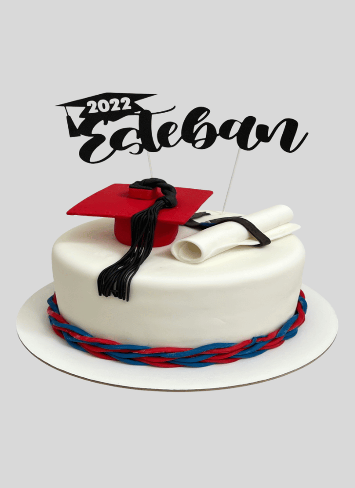 Charming Graduation Cake