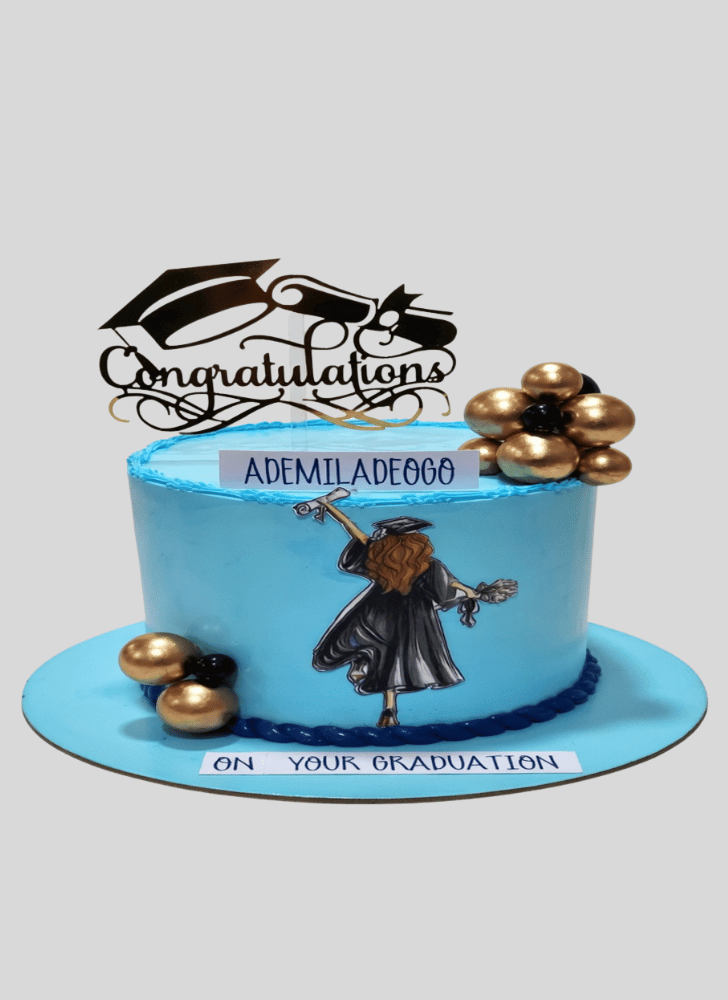 Fetching Graduation Cake