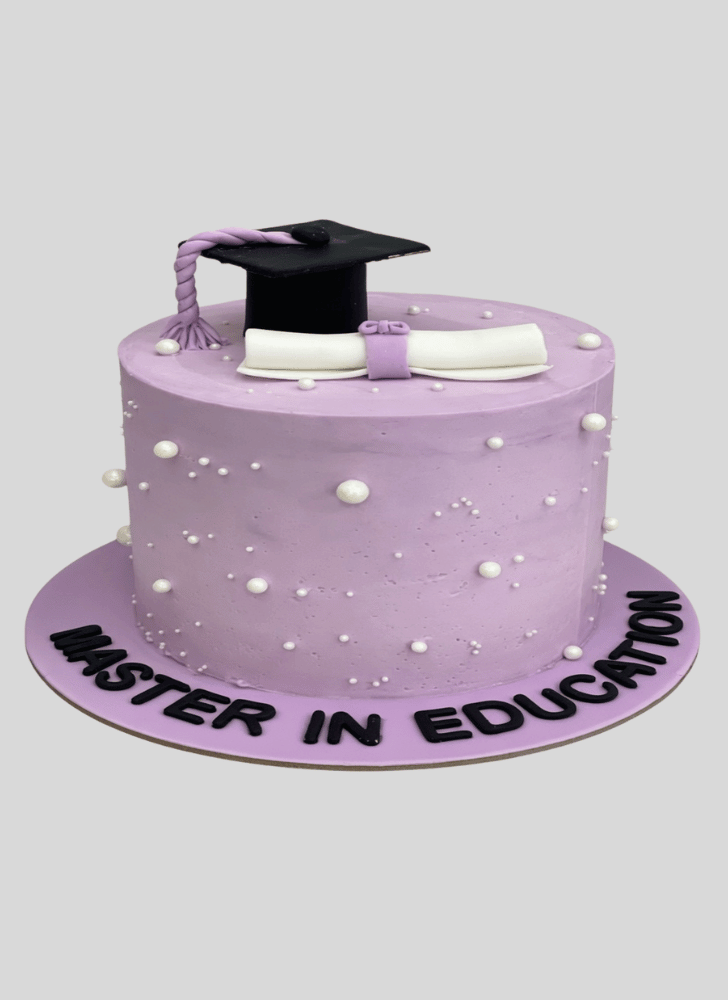 Graceful Graduation Cake