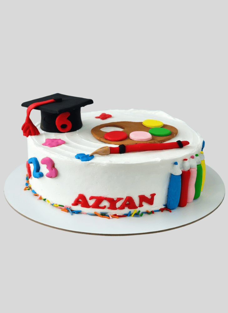 Pretty Graduation Cake