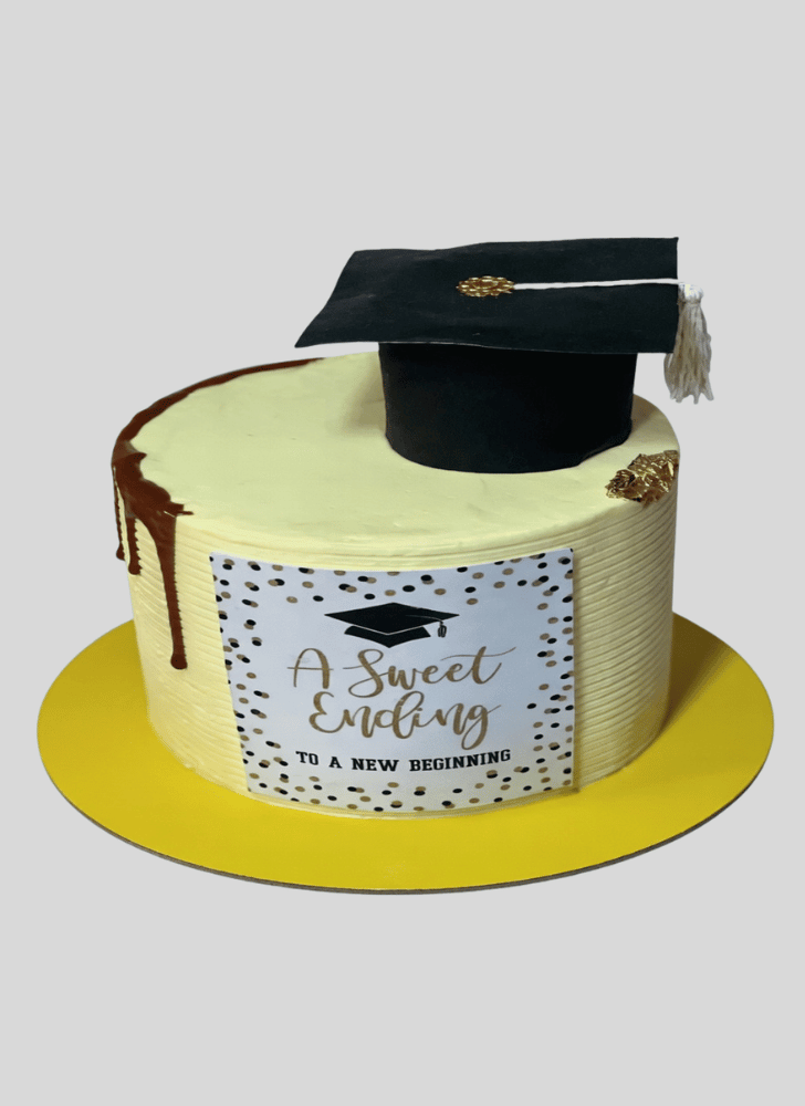 Resplendent Graduation Cake