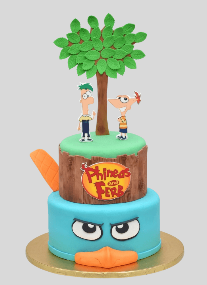 Adorable Phineas and Ferb Cake