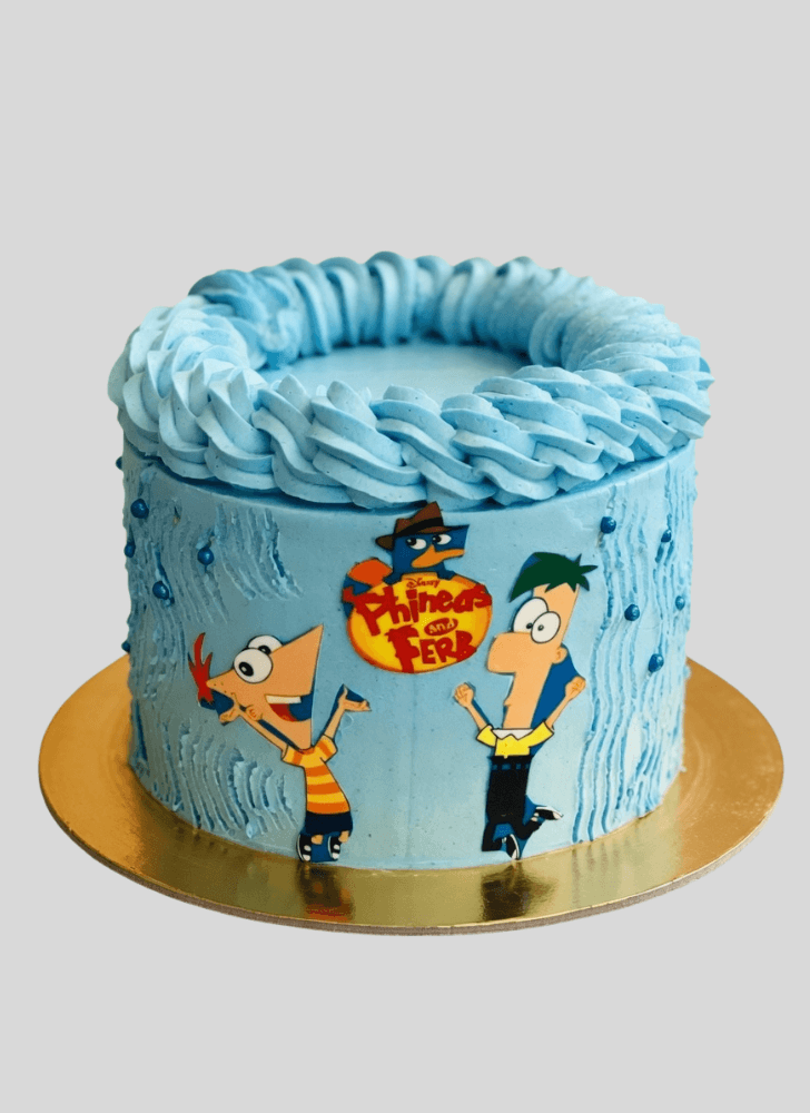 Alluring Phineas and Ferb Cake