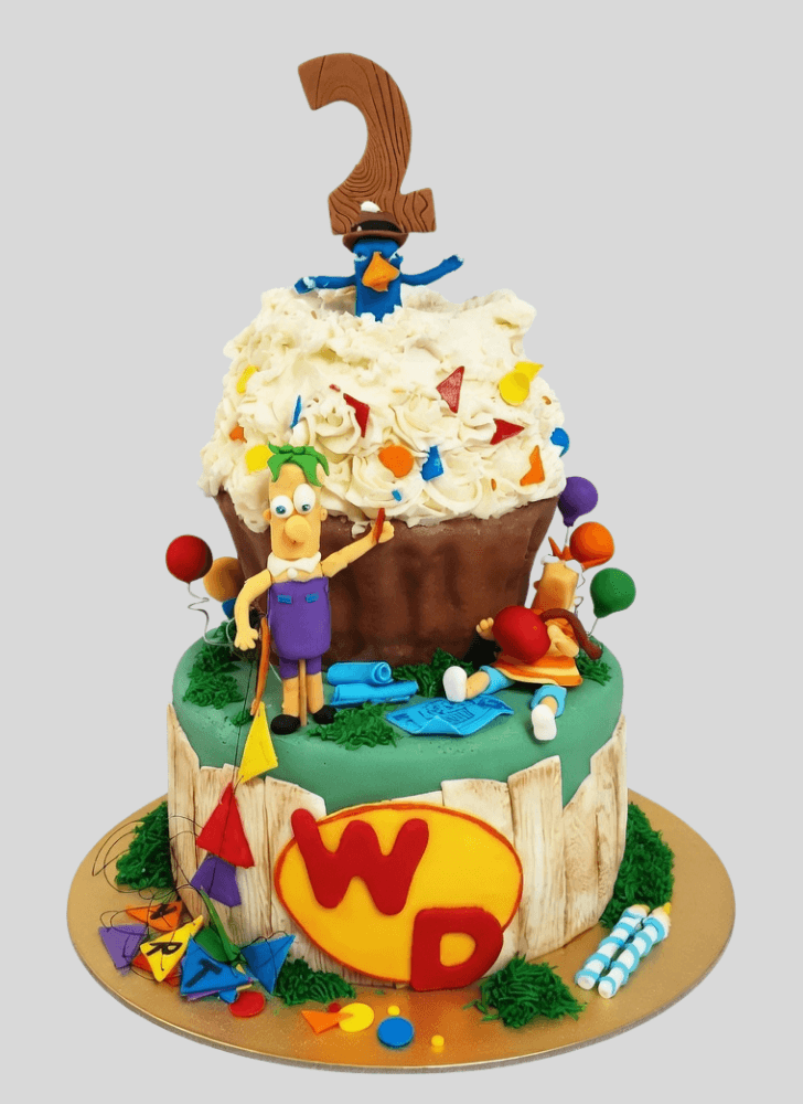 Classy Phineas and Ferb Cake