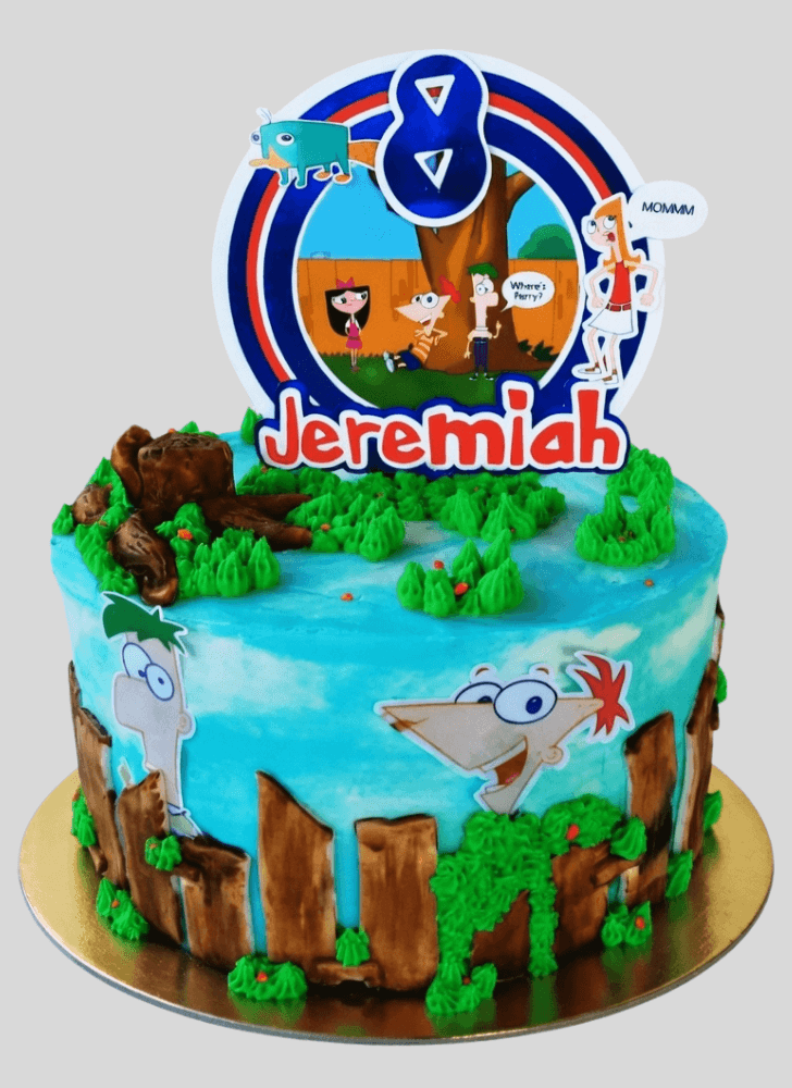 Comely Phineas and Ferb Cake