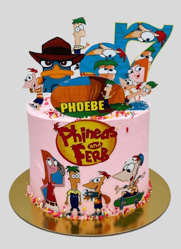 Divine Phineas and Ferb Cake