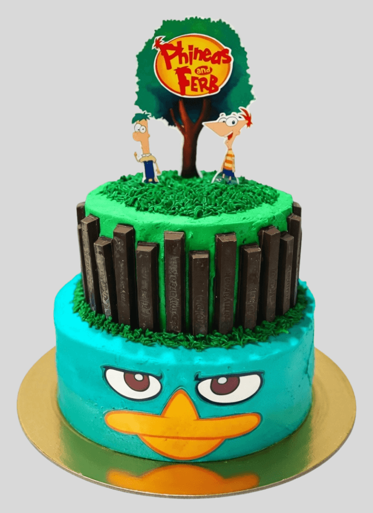 Enthralling Phineas and Ferb Cake