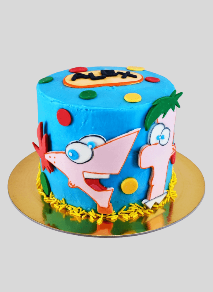 Enticing Phineas and Ferb Cake