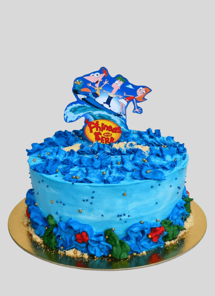 Fascinating Phineas and Ferb Cake