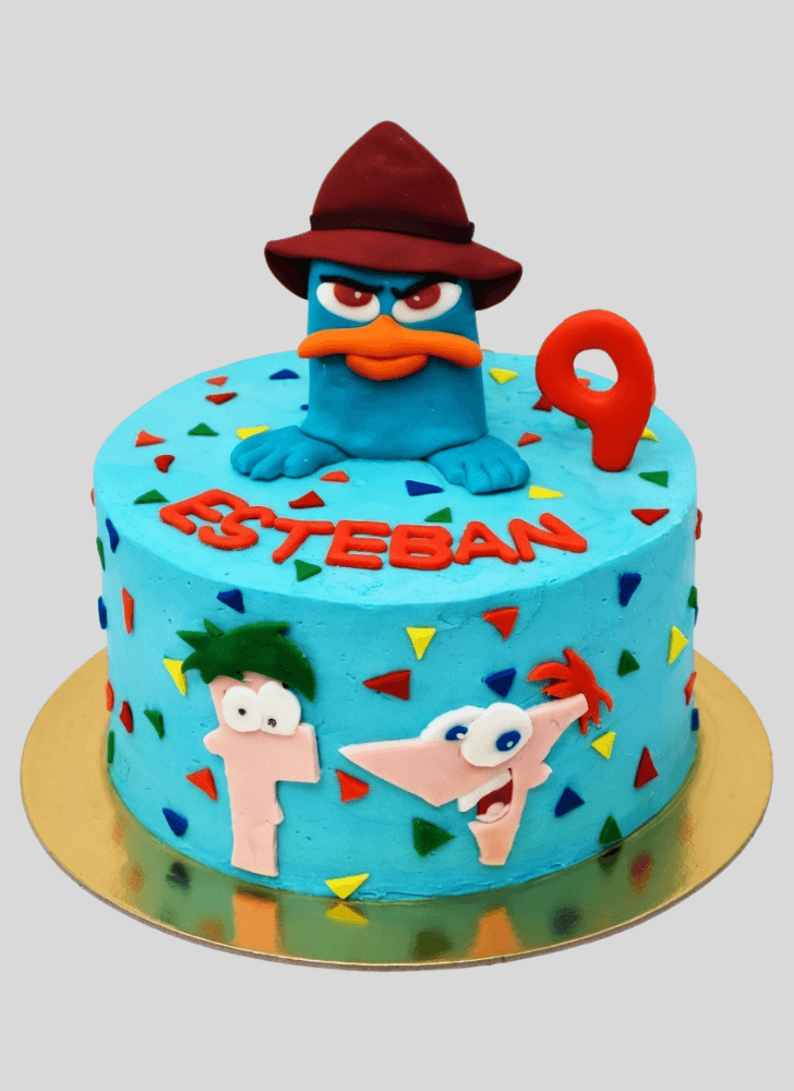 Fine Phineas and Ferb Cake