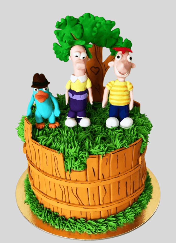 Inviting Phineas and Ferb Cake