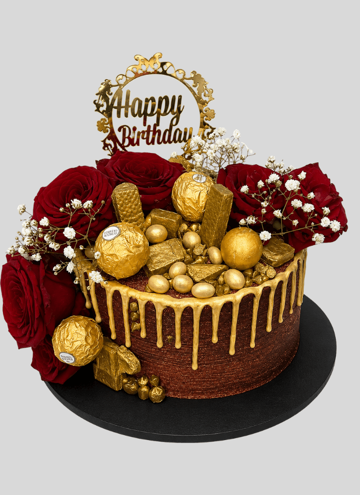 Bewitching Red Rose Cake