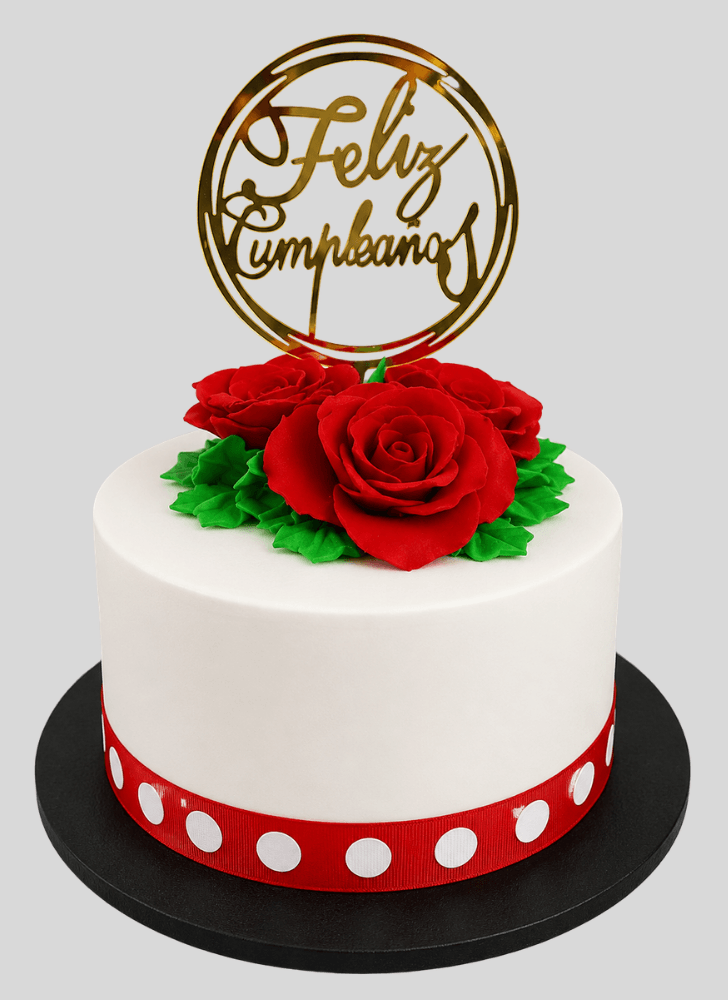Fair Red Rose Cake
