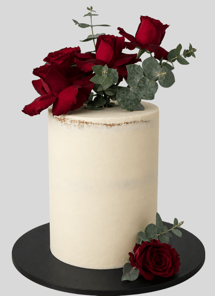 Fetching Red Rose Cake