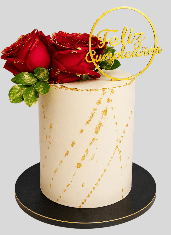 Grand Red Rose Cake