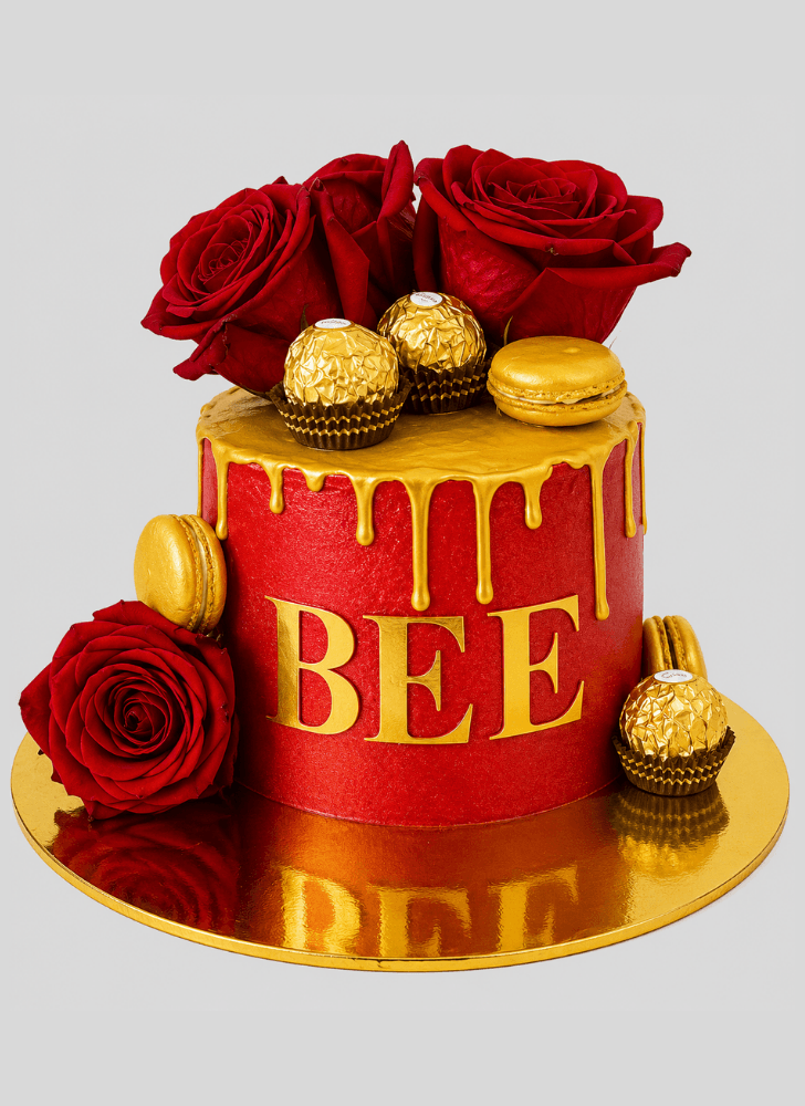 Nice Red Rose Cake
