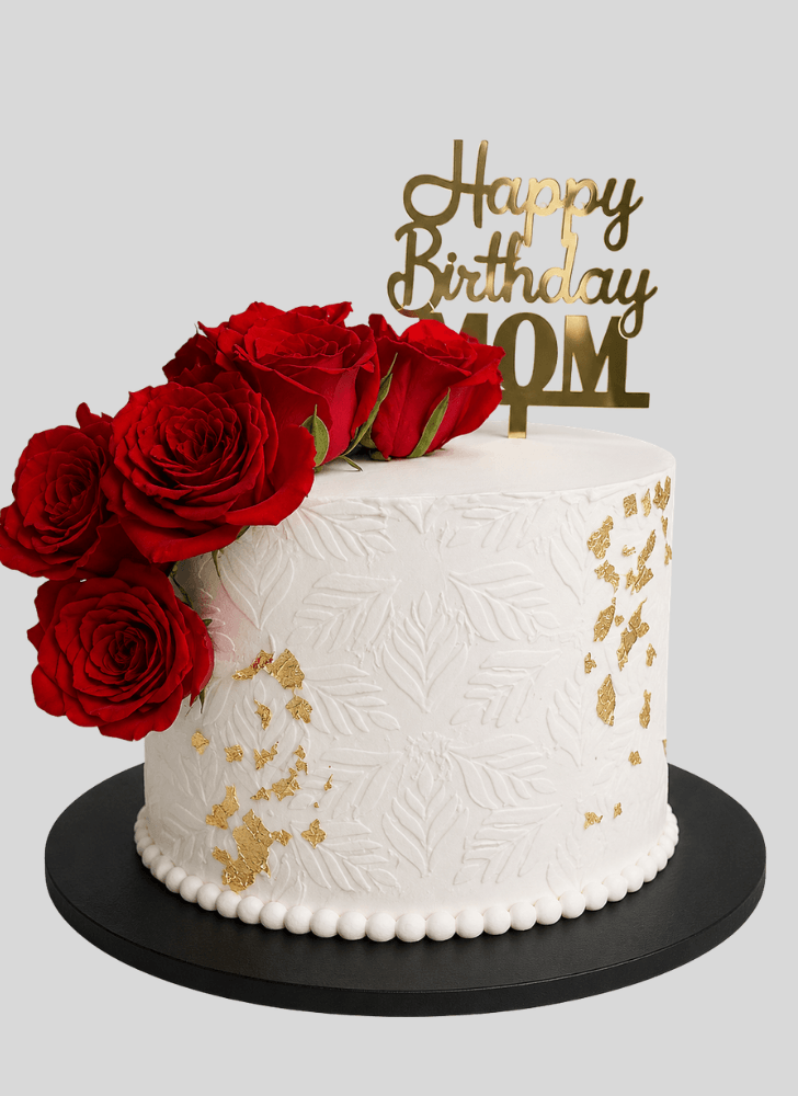 Resplendent Red Rose Cake