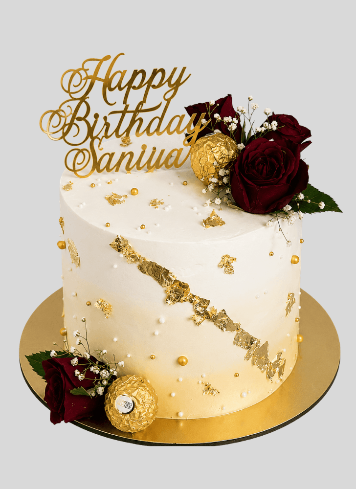 Shapely Red Rose Cake