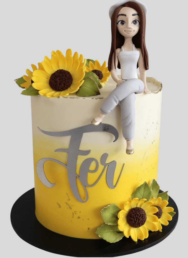 Bewitching Sunflower Cake