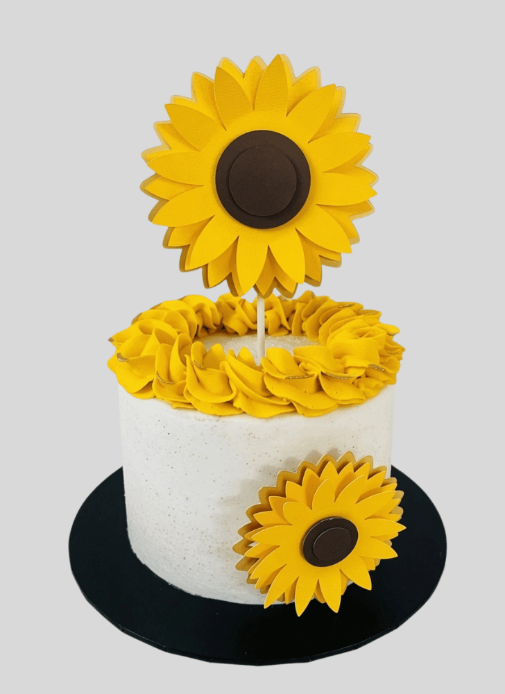 Charming Sunflower Cake