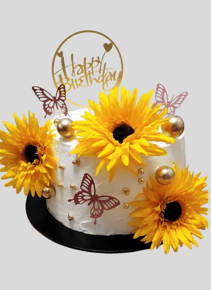 Comely Sunflower Cake