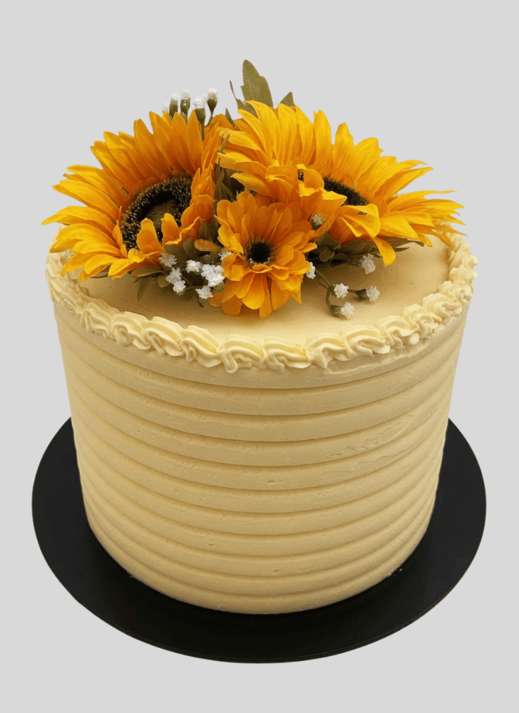 Delightful Sunflower Cake