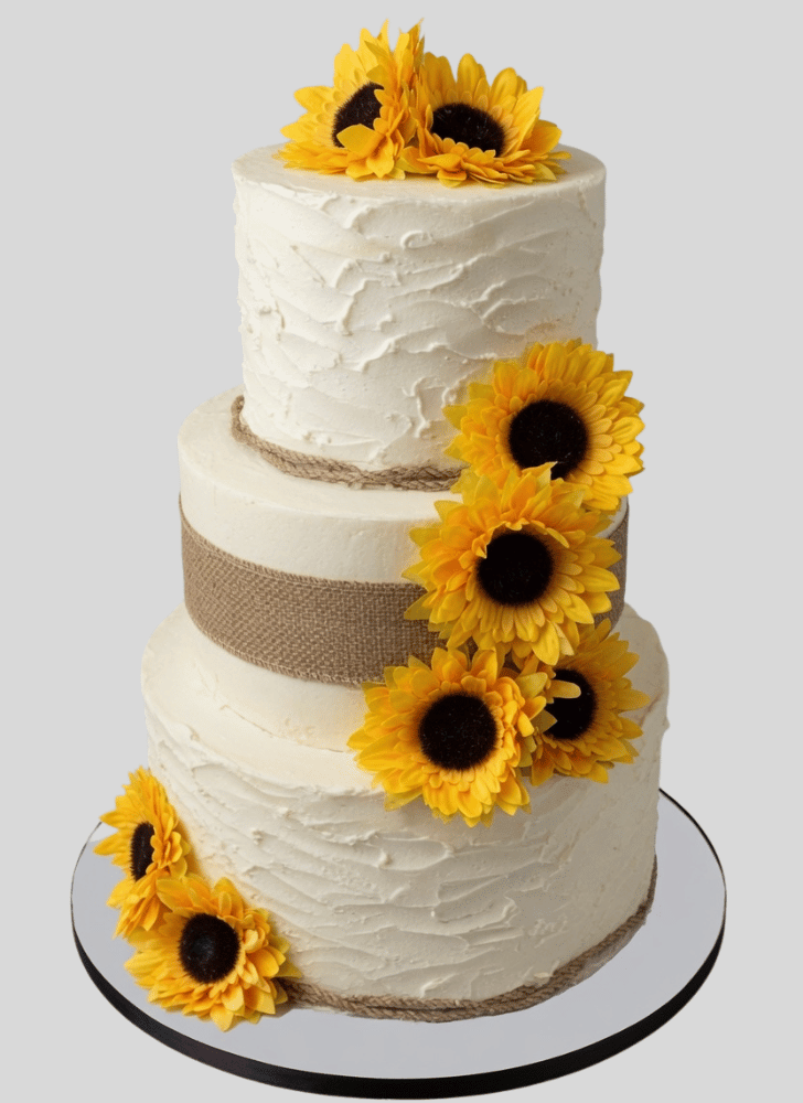 Enthralling Sunflower Cake