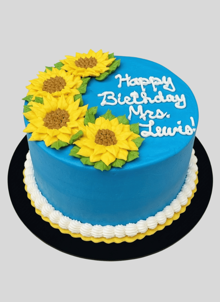 Enticing Sunflower Cake