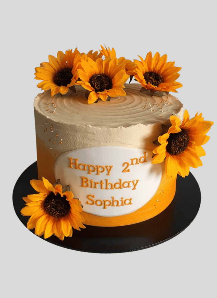 Fascinating Sunflower Cake