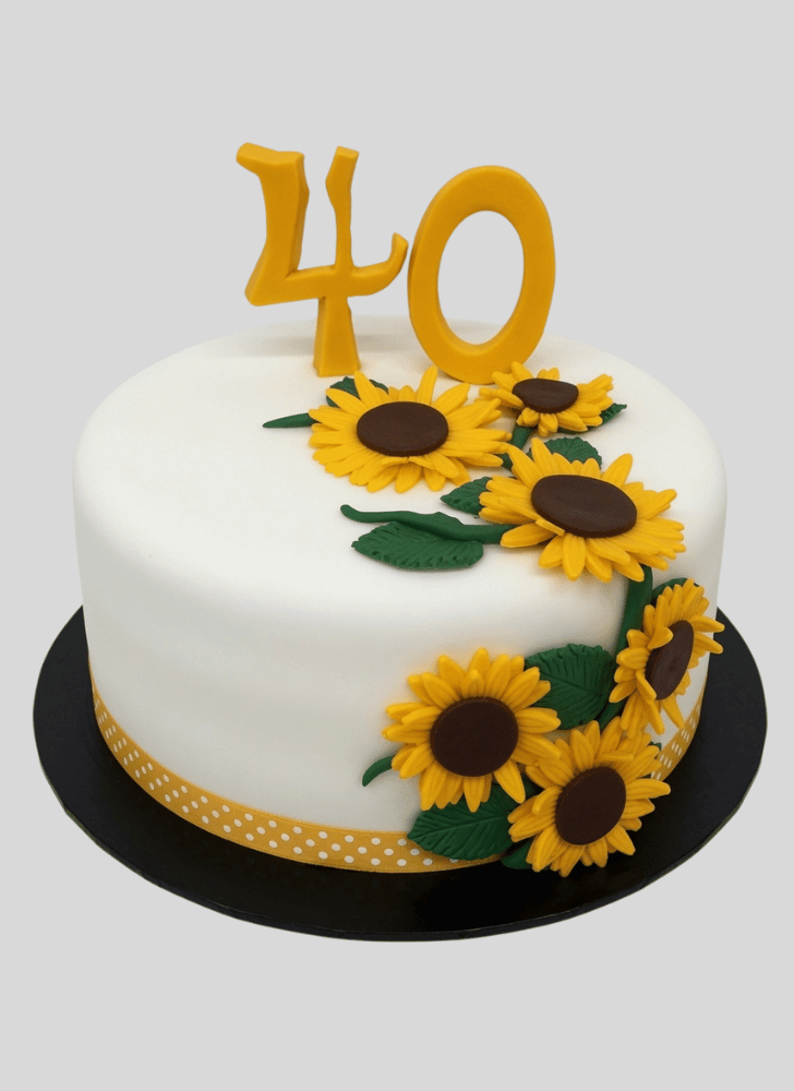 Wonderful Sunflower Cake Design