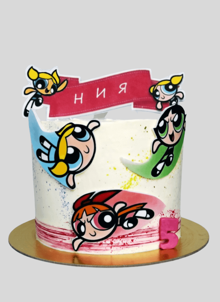 Delightful The Powerpuff Girls Cake