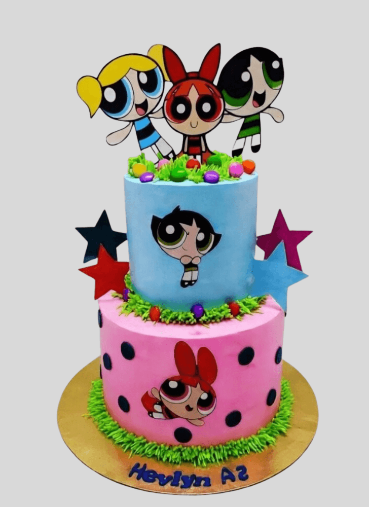 Wonderful The Powerpuff Girls Cake Design