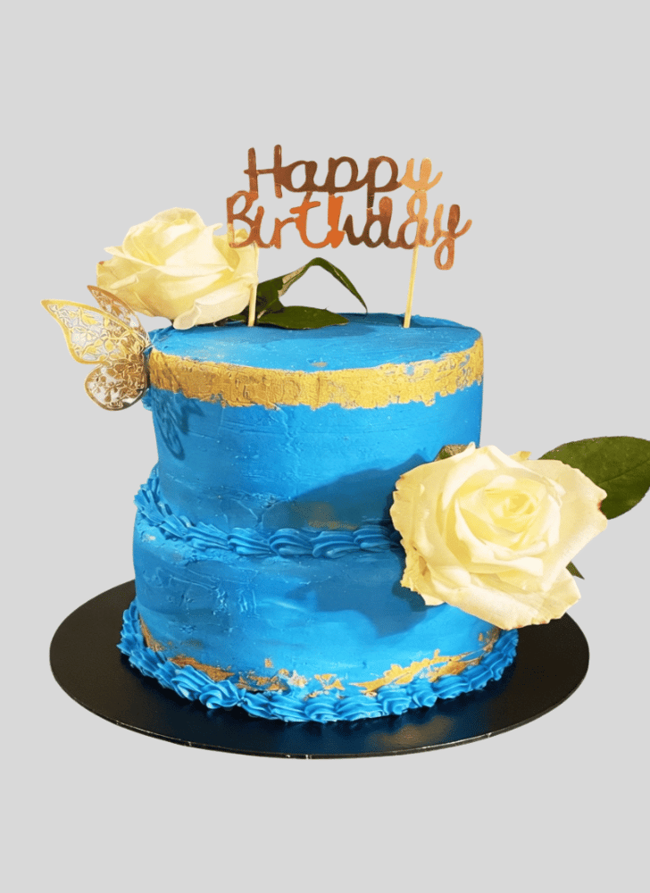 Cute White Rose Cake