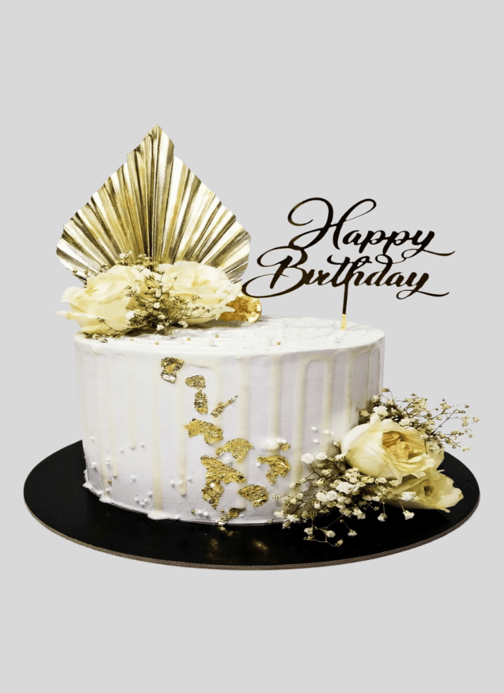 Fair White Rose Cake