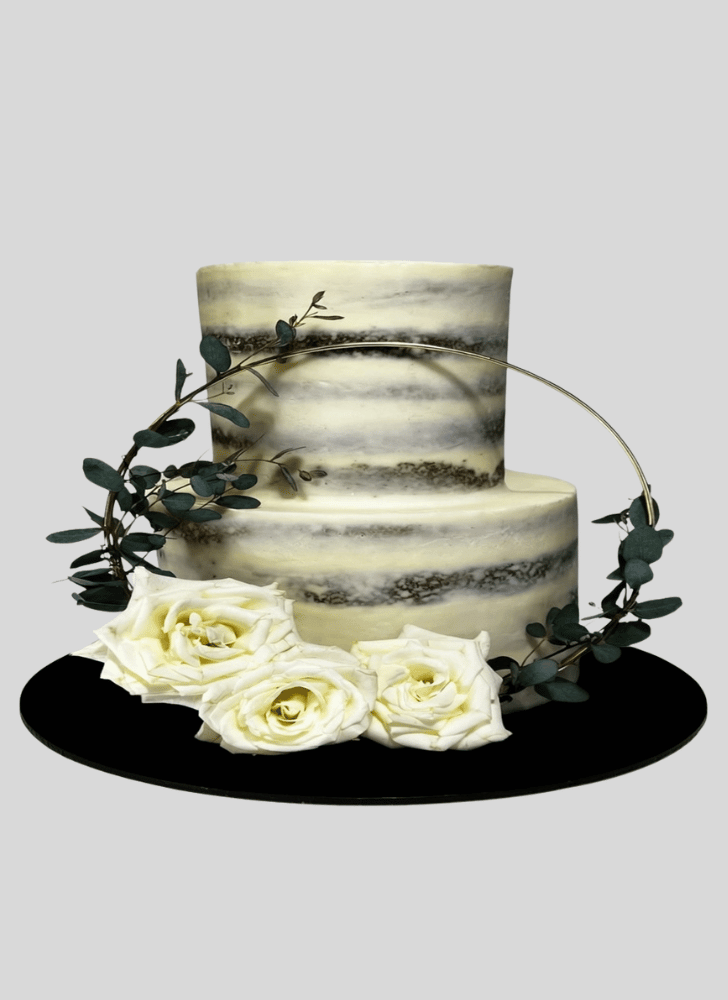 Gorgeous White Rose Cake