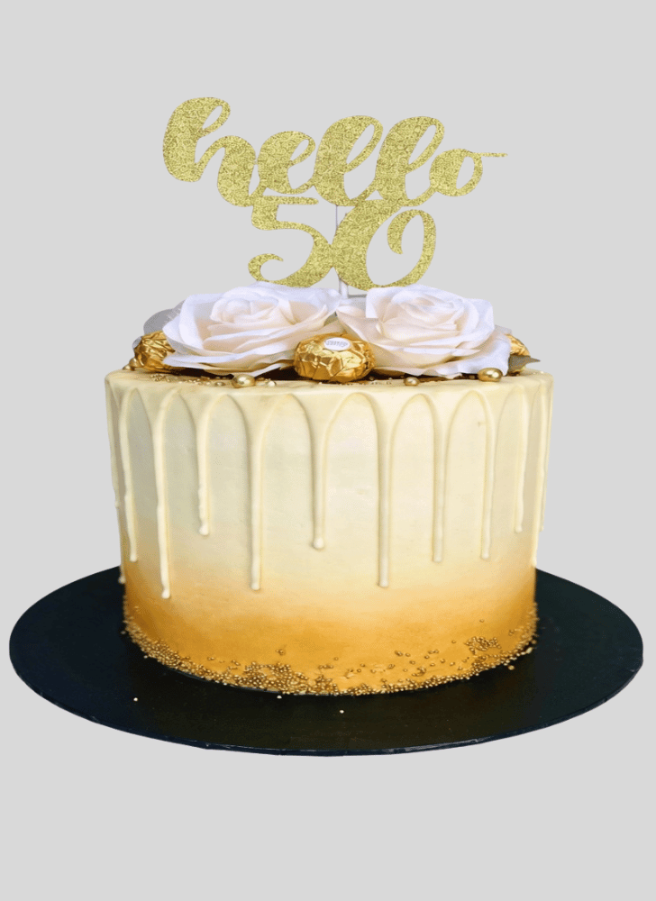 Lovely White Rose Cake Design