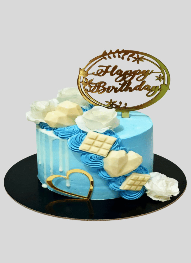 Pleasing White Rose Cake