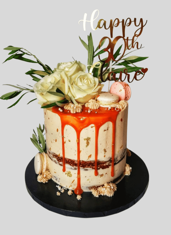 Resplendent White Rose Cake