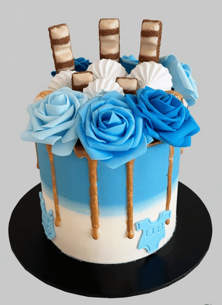Fetching Blue Rose Cake