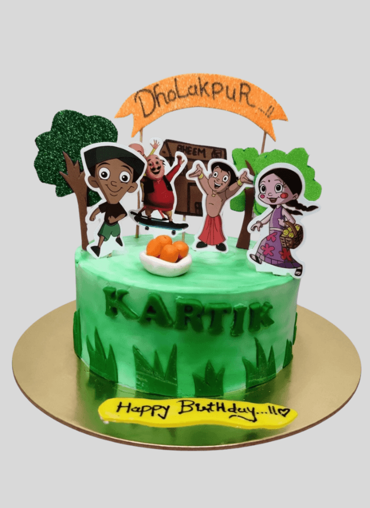 Beauteous Chhota Bheem Cake