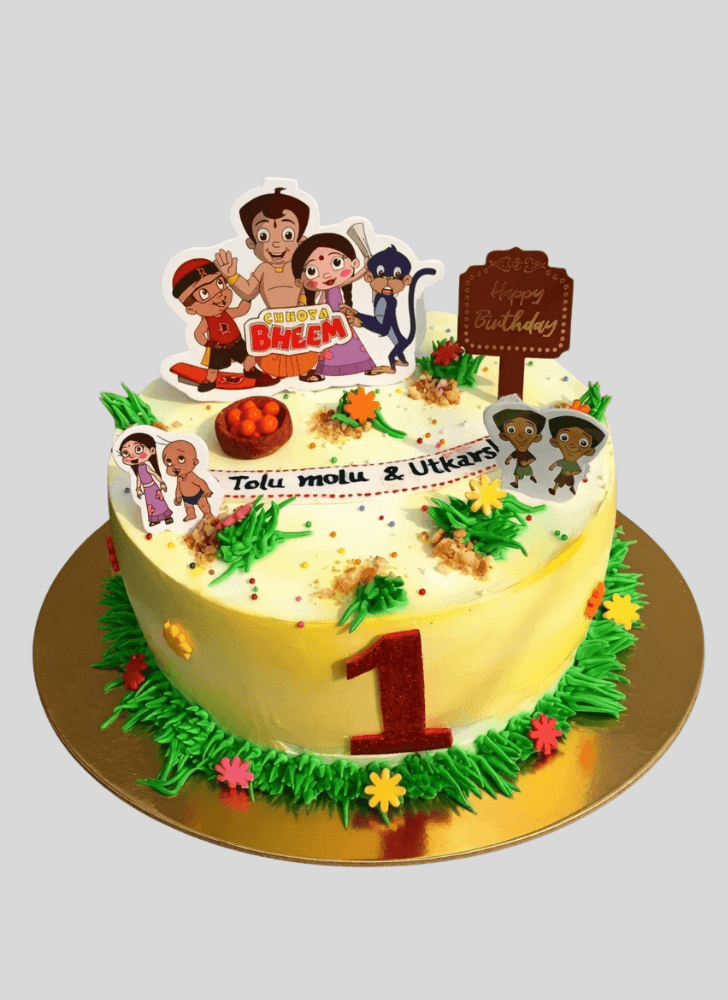 Bewitching Chhota Bheem Cake