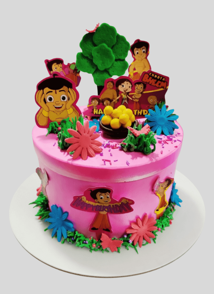 Slightly Chhota Bheem Cake