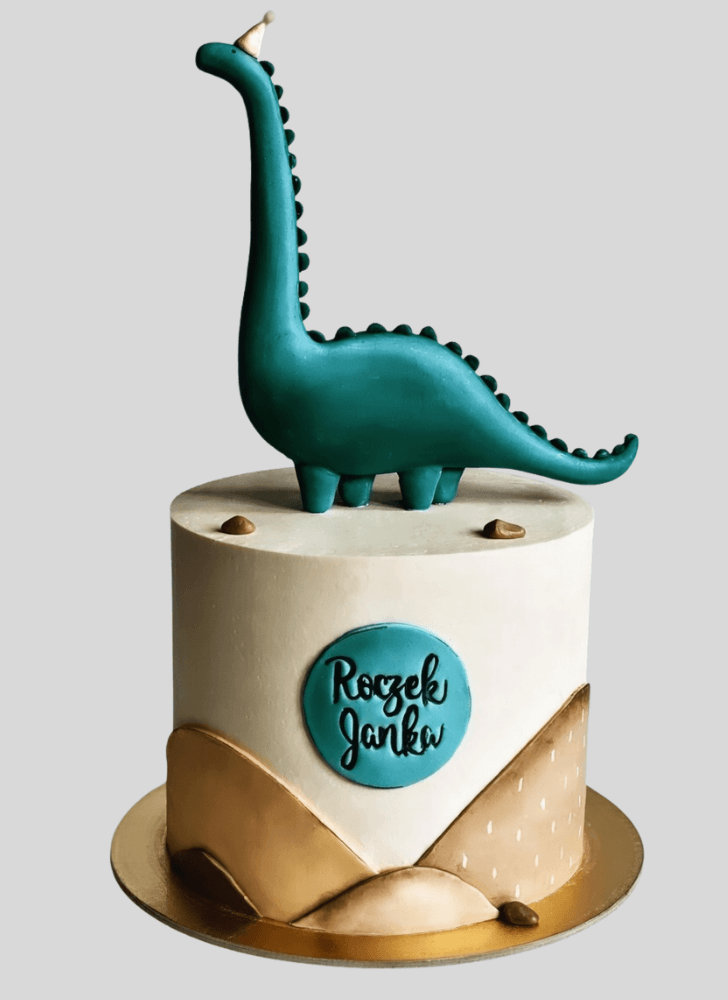 Alluring Dinosaur Cake