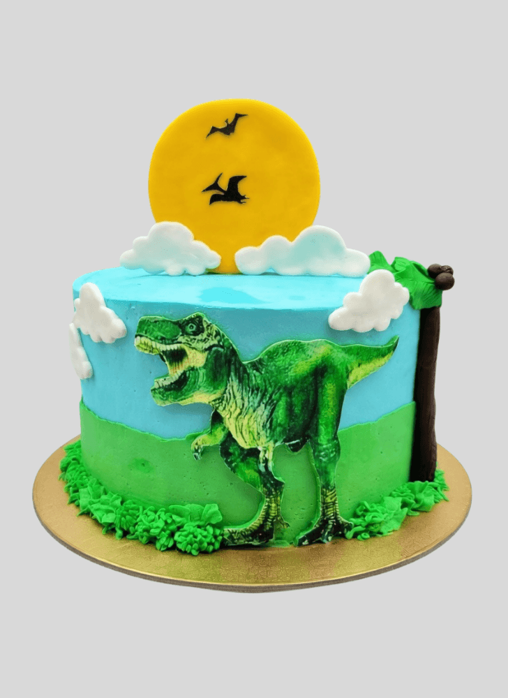 Angelic Dinosaur Cake