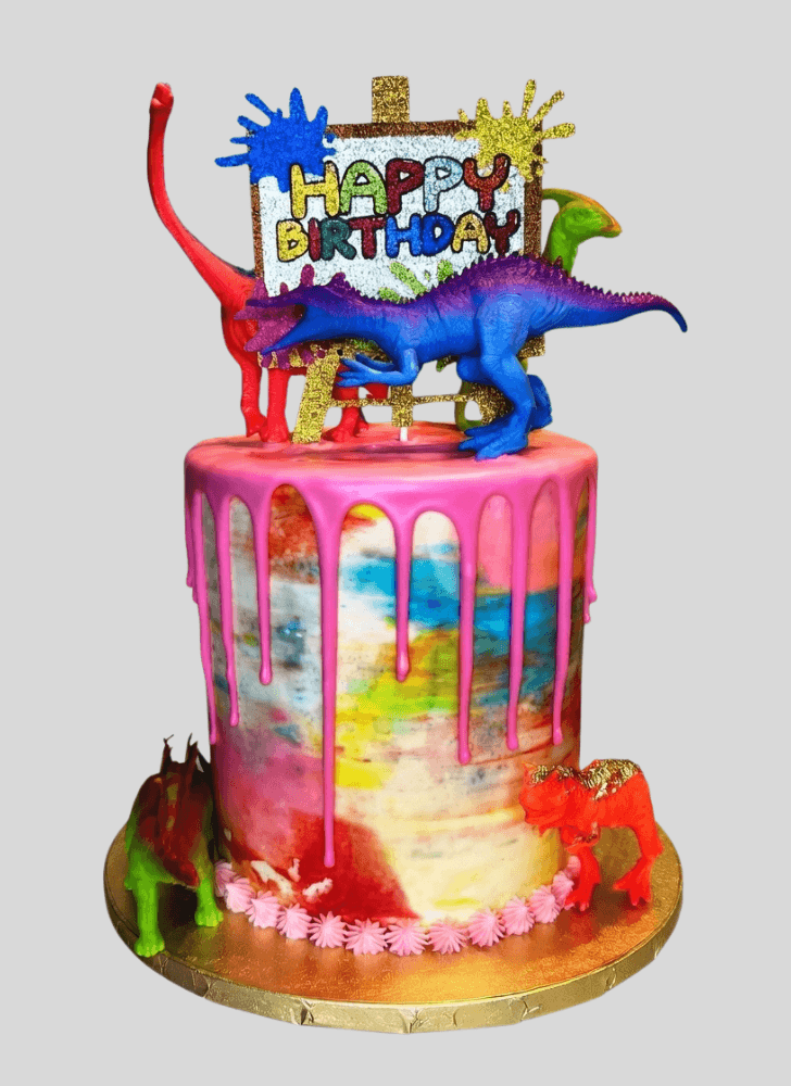 Beauteous Dinosaur Cake