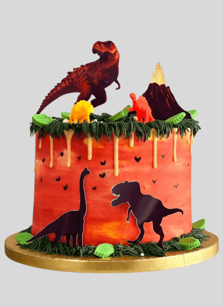 Cute Dinosaur Cake