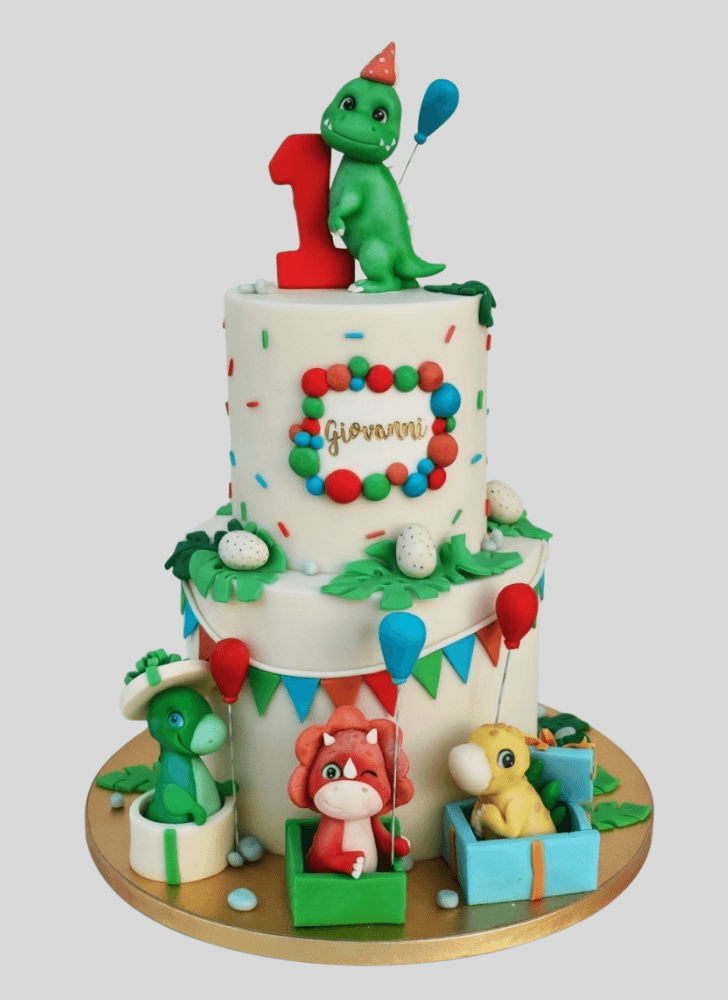 Enthralling Dinosaur Cake