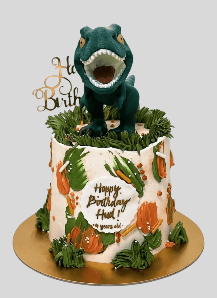 Enticing Dinosaur Cake