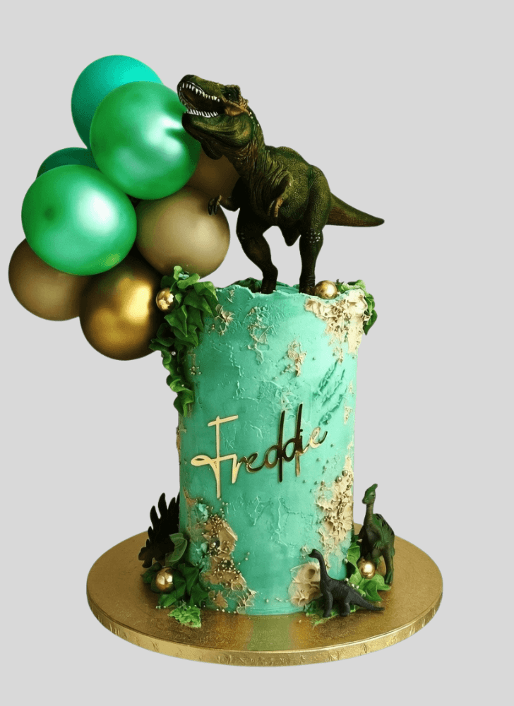 Fetching Dinosaur Cake